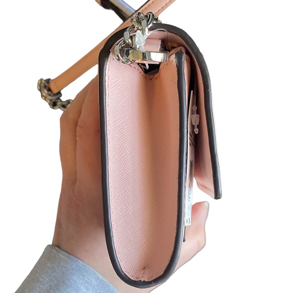 MICHAEL Michael Kors Jet Set Medium 2 in 1 Wallet-On-A-Chain Leather Crossbody - Picture 5 of 13